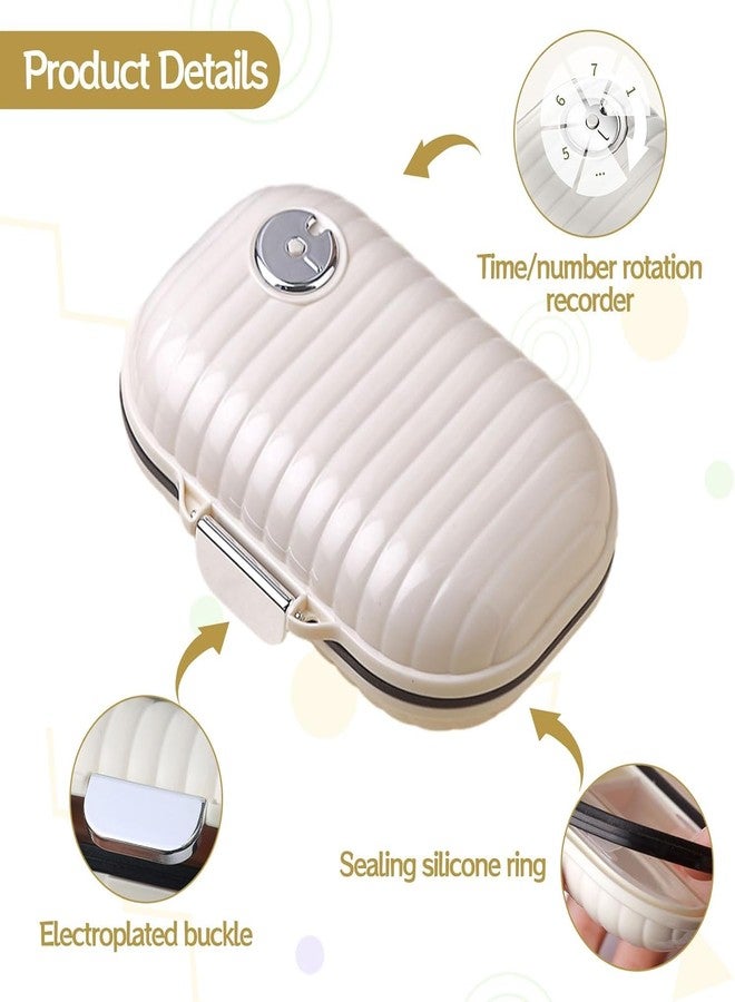 MVM Enterprise Portable Pill Boxes, 7 Compartments Mini Tablet Organizer, Small Travel Pill Case, Daily Pill Box, Moisture-Proof Portable Medicine Organizer for Purse, Diary - Image 3
